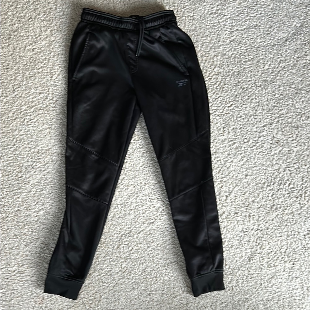 Reebok Mens Small Black Jogger Pants